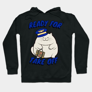 Funny Pilot Sumo cat Hoodie